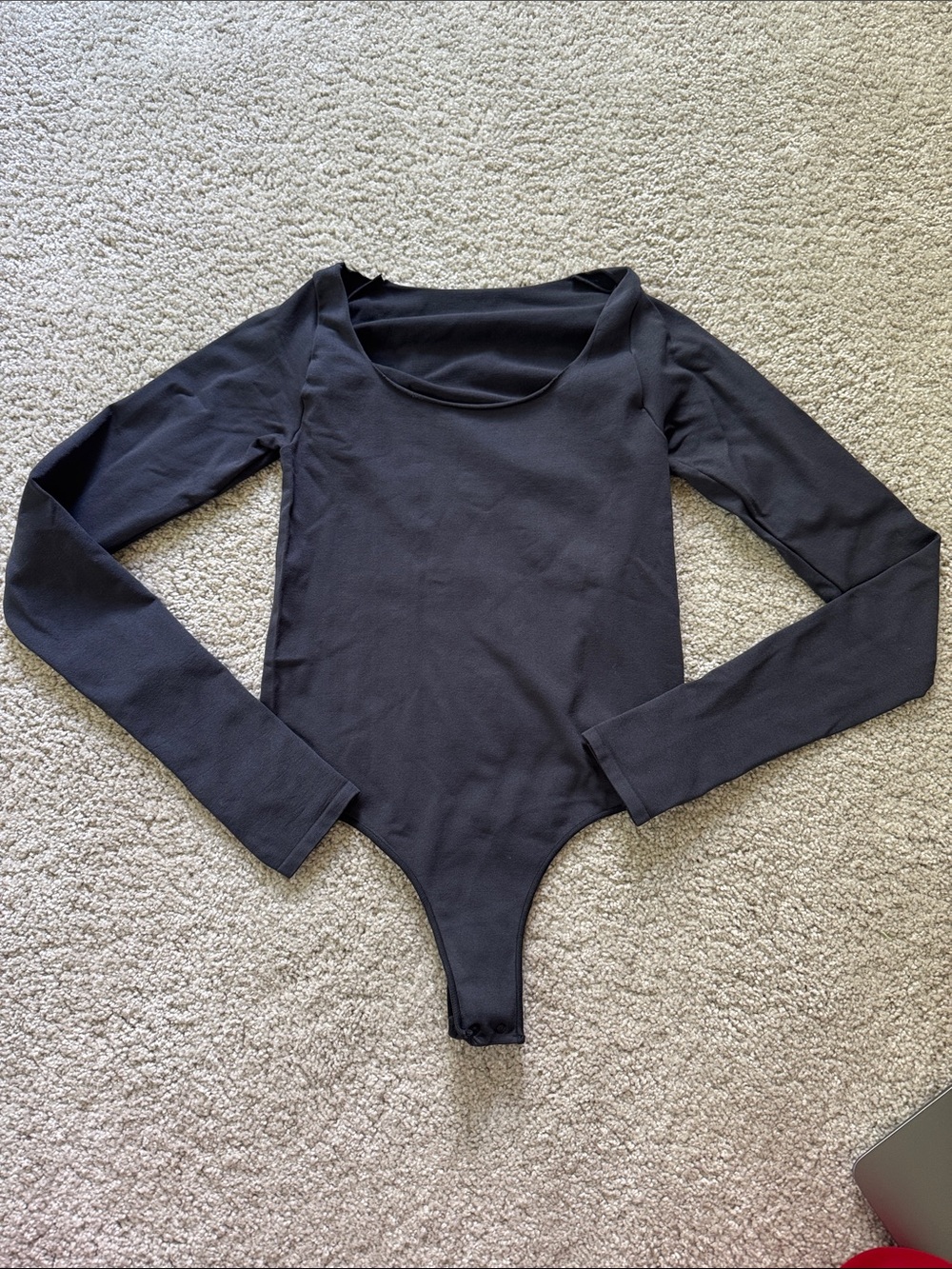 SKIMS Black Sculpting Long Sleeve Bodysuit S/M